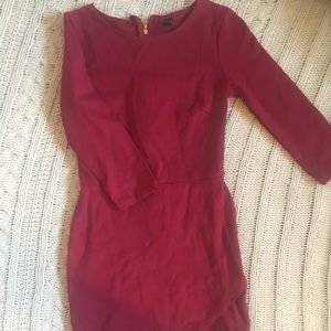 Windsor maroon long sleeve dress